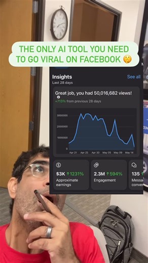 Ali Mirza | AI & Social Media on Instagram: "Comment “vibe” to get the link. . Use this AI tool to create viral threads for Facebook. - threads are great for FB content monetization program - just an idea and that’s all you need . . . #Ai #aitools #aitoolsyouneed #aitoolsforbusiness #aitoolsformarketers #aiwebaites #aivideo #aivideotools"