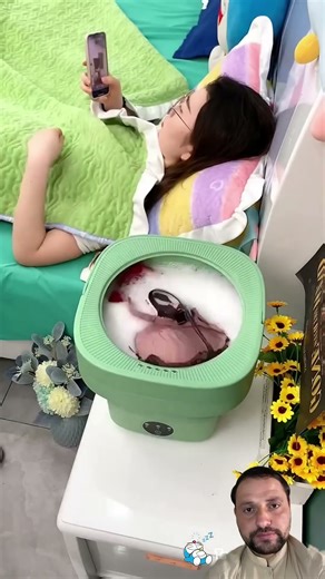 ￼ portable mini nice girls Chinese beautiful washing machine #ilovegadgets ￼