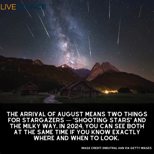 4.2K views · 80 reactions | With its moonless sky, the first week of August is one of the best times all year to see the Milky Way and meteor showers without a telescope. Here's how to be in the right place at the right time for the best view. Learn more  https://trib.al/ay0Qqem | LiveScience | Facebook
