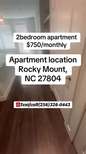 Our one and two bedroom units feature name brand appliances, garbage disposals and dishwashers. We offer washer/dryer connections in some of our two bedroom apartments. For more information text or call ☎️ (256)326-0443 #rockymount #rockymountnc #nc #apartmenttour #forrent