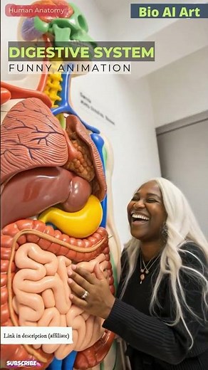 Digestive System Animation | Human Anatomy | Bio AI Art | 93