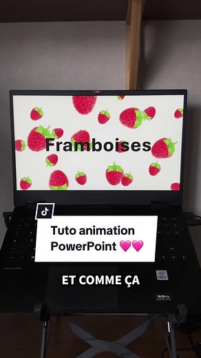 Tuto animation PowerPoint avec morphose sur des framboises, ca donne une super animation de diapositives 🤝#tutopowerpoint #astucepowerpoint #powerpoint #apprendre #diapositive