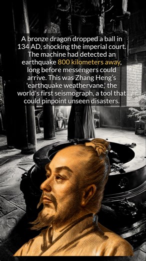 16K views · 462 reactions | The first seismograph was invented in China nearly 2000 years ago. | The History Page | Facebook