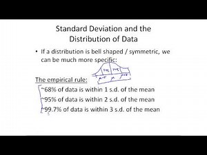 Chebychev's Rule and the Empirical Rule - Examples (Sections 3.2 - 3.3 MTH 212)