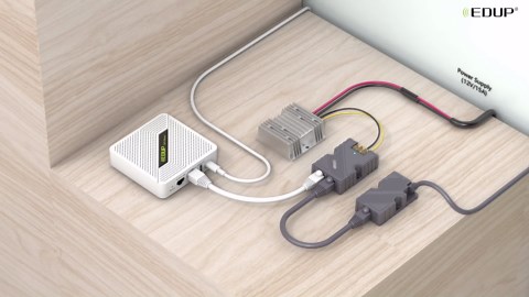 EDUP Mini WiFi 6 Travel Router, Professional Designed for Starlink Gen 2 /Gen 3 /Mini, Dual-Band 1800 Mbps, MU-MIMO, VPN Support, NAS Function, 120 Devices, Seamless Starlink Integration (White)