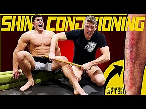 Ultra Painful SHIN CONDITIONING with UFC Fighter Stephen Wonderboy Thompson | Bodybuilder VS MMA