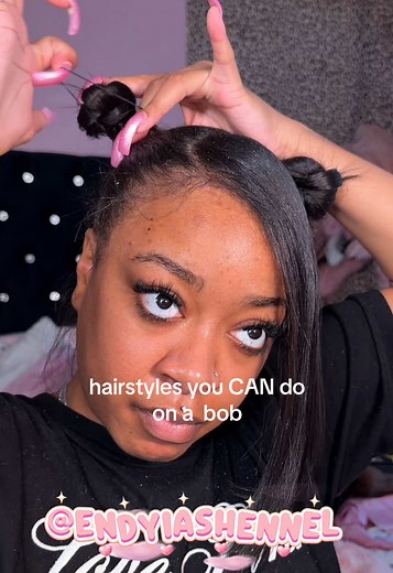 Bob Hairstyles on an Old Silk Press: Easy Cute Styles