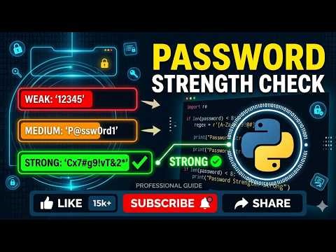 password strength checking using python programming