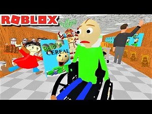 BALDI GOES TO A GROCERY STORE.. IN A WHEELCHAIR!! | The Weird Side of Roblox: Baldi's Basics RP