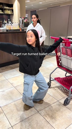 Target run turned ballet class 🩰 #target #ballet #dancer #dancelife #real