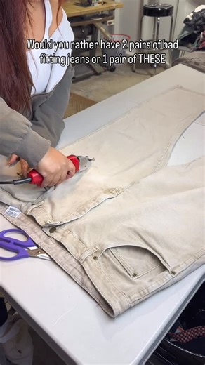 Scrapped Studios on Instagram: "Sometimes 1+1=1 really cool pair of upcycled baggy jeans ⭐️ #reworkedclothing #sewingproject"