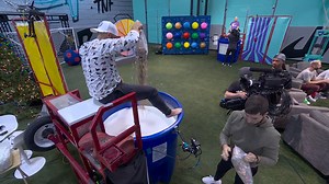 Is that a dunk tank filled with... milk and cereal?! You'll want to get over to the Dude Perfect feed ASAP! 🥣 🏈: Buffalo Bills vs. New England Patriots | #TNFDudePerfect #TNFonPrime | Watch NOW on Prime Video | NFL on Prime