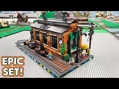 LEGO Old Train Engine Shed... EPIC SET! Bricklink Designer Program Set 910033