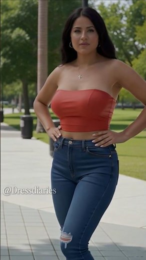 Fashion Expert Reveals Top Tips for Rocking a RED Crop Top with Jeans #fasion #ootd