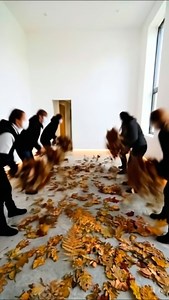 Bringing Autumn into my kitchen forever POV: You love Fall so much you made it permanent. 🍂✨ This epoxy leaf floor creates such a warm, rustic vibe in the kitchen. Paired with the natural wood cabinets, it feels like cooking in a forest cabin. 🌲 #kitchengoals #interiordesign #epoxyresin #flooringideas #autumnaesthetic cozyhome rusticdecor uniquedesign homedecor renovation | womloom.deco