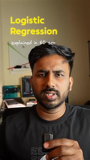 Unlike Linear Regression, Logistic Regression is used for classification problems. Instead of predicting a continuous value, it predicts probabilities and maps them between 0 and 1 using the sigmoid function. Core idea: We model the probability of a class using: p = 1 / (1 e^-(z)) Then we apply a threshold (usually 0.5) to decide the final class label. In this implementation, you’ll understand: • How to prepare classification data • How the sigmoid function works • How the model learns decision 
