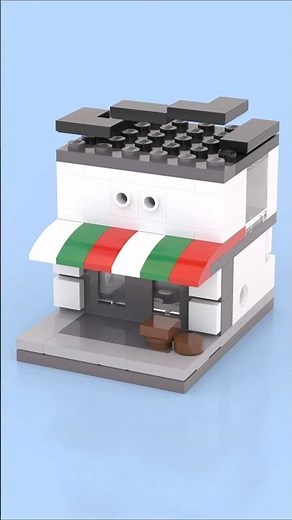 LEGO Mini Modular Grocery 🛒🍞 Tiny Shopping in LEGO City! 🏙️ #legoshorts #legomoc #legoanimation