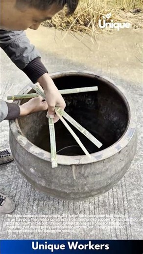 Ingenious Water Filter System Using a Clay Pot, Bamboo, and Brick