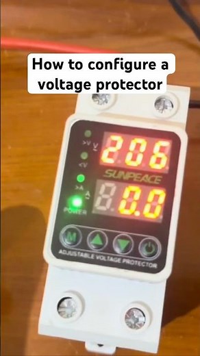 How to configure a voltage protector. #voltage #voltageprotector #solarsystem