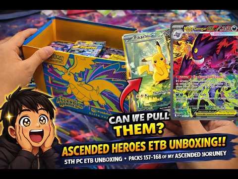 CAN WE PULL FOREST PIKACHU AGAIN?! ⚡ Mega Gengar Chase 🔥 5th Ascended Heroes Pokemon ETB Unboxing