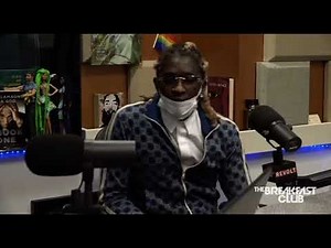 Young Thug talks about photo of him and Lil Durk looking at computer screen meme