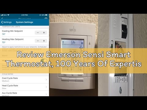 Review Emerson Sensi Smart Thermostat, 100 Years Of Expertise, Wi-Fi, Data Privacy, Programmable, Ea