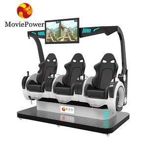 [Hot Item] 360 Degree Rotating 3 Seats Vr Chair Simulator for Sale