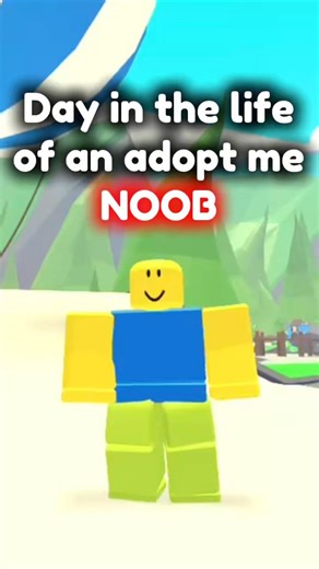Day In The Life Of An Adopt Me Noob #Roblox #Shorts