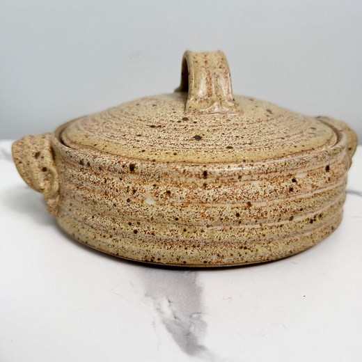 Handmade Pottery Casserole Dish With Lid Rustic Stoneware Serving Bowl - Etsy