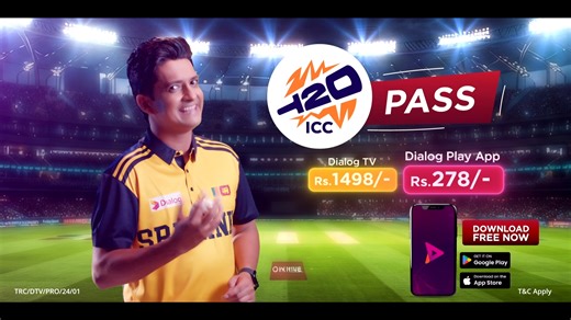 Dialog Play on Instagram: "Catch all the ICC Men’s T20 World Cup action on Dialog Play 🏏 📺 On Dialog Television – Reload Rs. 1498 📱 On the Dialog Play Mobile App – Reload Rs. 278 and watch anytime, anywhere 👉 Download Now: https://ln.run/qCqpW"