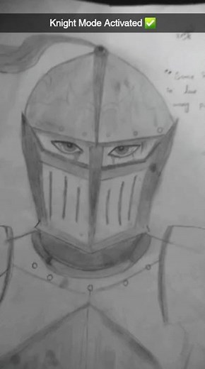 They wanted fantasy,I gave them steel✅.Rate my knight sketch 1-10👇 #quicksketch #justsketchme #quick
