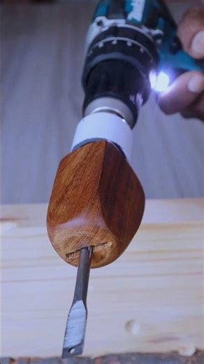 Can a Drill Replace a Chisel? #woodworking #diytools #drillhack