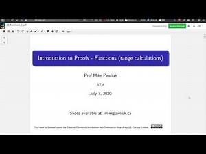 Intro to Proofs - Functions - Range of rational functions