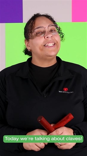 🎶 Claves = small but mighty percussion! Learn about their sound, simplicity, and versatility in just 2 minutes—perfect for the elementary music classroom! 🎵 👉 Click below to watch the full video and see how claves can make a BIG impact in your teaching. https://bit.ly/4fSrIdC | West Music
