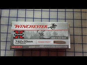 7.62x39 Winchester Power Point Gel Test