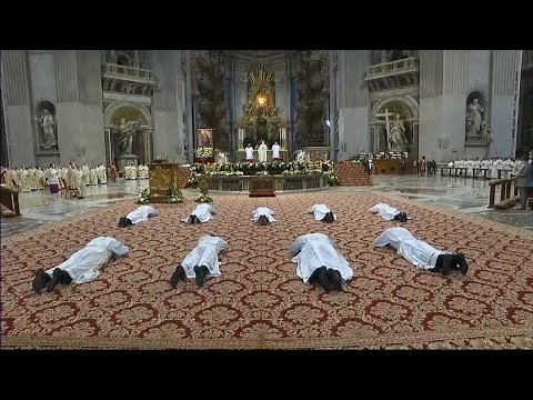 Holy Mass with Pope Francis with Priestly Ordinations from St. Peter's Basilica 25 April 2021 HD