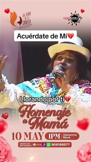 Homenaje a Mamá con Flor de la Oroya - Día de las Madres