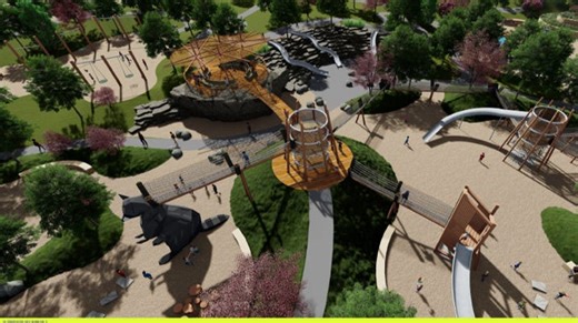 Route 66 Eagle's Nest sculpture underway at Edmond's Uncommon Ground park