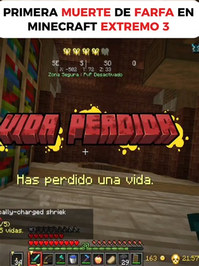 Farfa perdió el primer clip completo de Minecraft Extremo 3