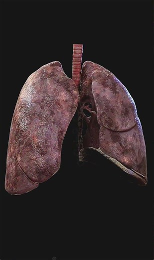 Danger of smoke to the lungs over time#shorts