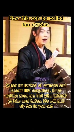 This can be called fan service #xiaozhan #fanservice #theuntamed #behindthescenes