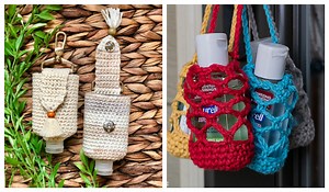 Hand Sanitizer Holder Free Crochet Patterns - DIY Magazine