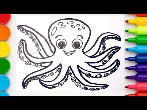 🎨 Easy Cute Sea Animals Drawing Tutorial | Beginners Can Draw Beautifully Too