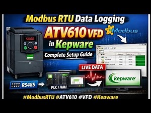 VFD ATV610 Modbus RTU Communication Setup in Kepware (Step by Step)