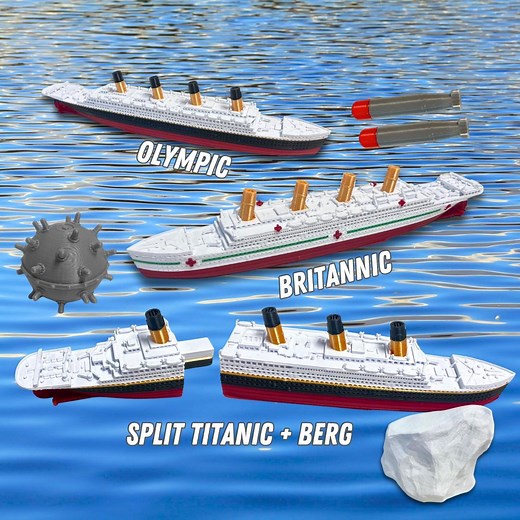 3 Pack Split in Half Titanic Toy, Break in Half Titanic Bath Toy, Titanic Toy for Kids, Breakable Titanic Toy, Titanic Model, Titanic Pool - Etsy
