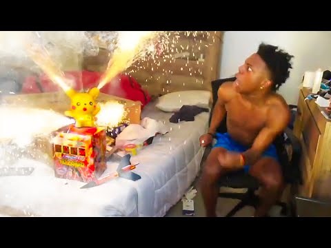 iShowSpeed Sets Off Fireworks in His Room.. *GONE WRONG*