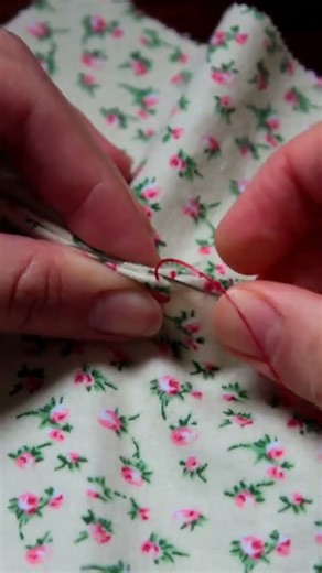 The BEST invisible stitch 🪡 #sewing #handsewing