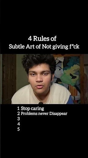4 Rules of Subtle Art of not giving f*ck