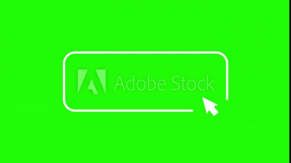 cursor click button animation click button and 3d cursor arrow pointer select 3d green screen looping alpha 4k