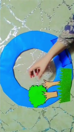 "Creative Water Cycle Project | Easy School Science Model for Students 💧🌦️"